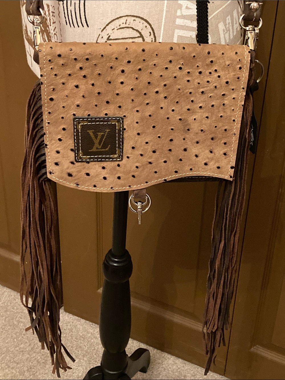 Holy Cow Couture Exclusive Collection Fringe Pony Express LV w/Dust Bag NWOT